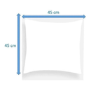 6 Refil de almofada 45cm x 45cm de Fibra Ecológica ótimo custo beneficio