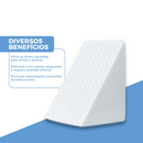 Travesseiro Encosto Triangular Anatômico Ortopédico Terapêutico Pós Cirúrgico 43x33x51
