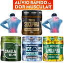 Mix com 4 Pomadas para Massagem - Alívio Rápido de Dores, Relaxamento e Cuidado Muscular