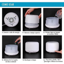 Umidificador Portátil 500ML Aromatizador Luz LED De 7 Cores Com Controle Remoto / Ambiente mais Agradável para Dormir