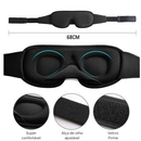 Mascara De Dormir Tapa Olhos 3D Blackout Super Confortavel Com Espuma Tecido Esportivo Frio - RESPIRAV
