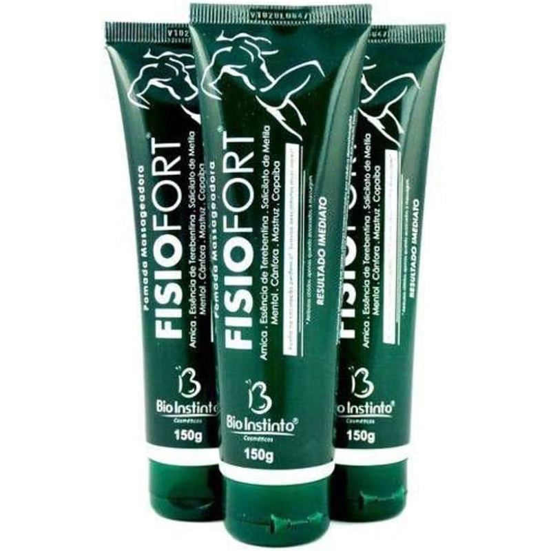 Pomada Fisiofort 150g Bio Instinto - Kit 3 unidades