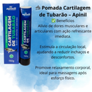 Kit 4 Pomadas Cartilagem de Tubarão para dores musculares e articulares150g