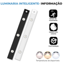 Smart Luminária LED Inteligente com Sensor de Movimento, Recarregável USB, Fina, 20/40/60cm, 3 Módulos